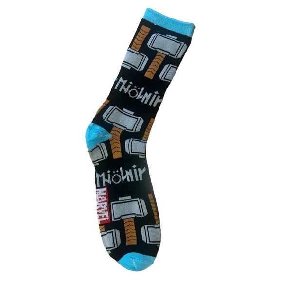 Marvel NWOT Thor mjolnir socks - Picture 1 of 2